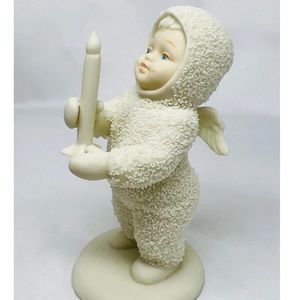 Dept 56 Snowbabies JUST ONE LITTLE CANDLE Figurine, vtg ‘90s